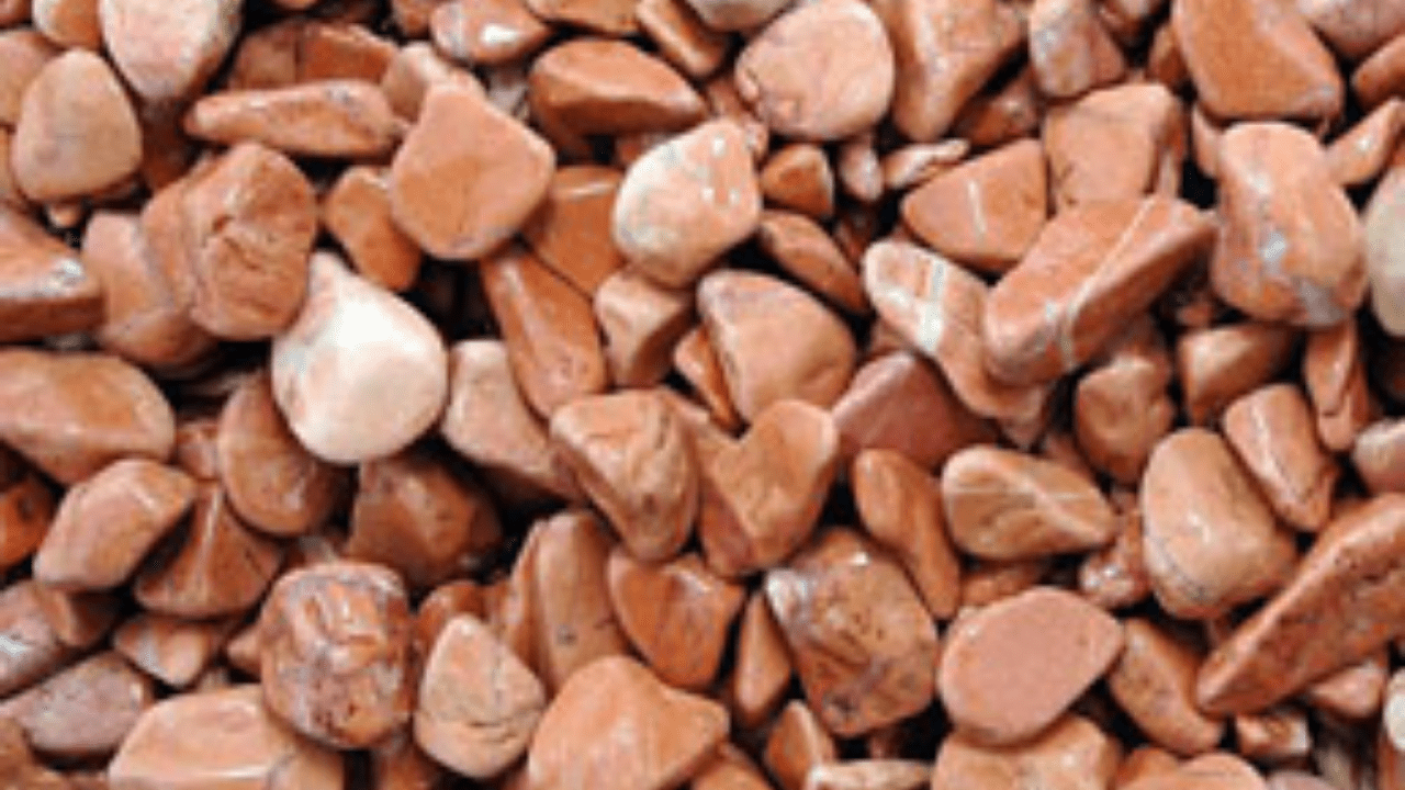 Red Landscaping Stone Bumer Stone